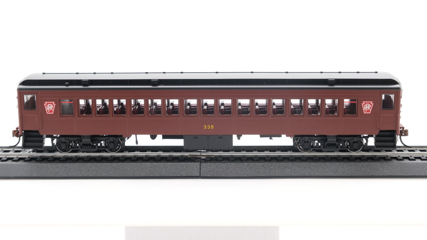 Con-Cor HO P-54 Pennsylvania Keystone - Tuscan Red with Black Roof - Coach #335