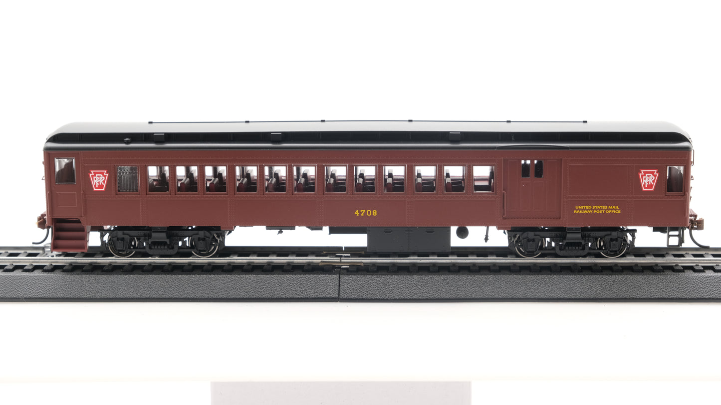 Con-Cor HO P-54 Pennsylvania Keystone - Tuscan Red with Black Roof - Combine #4708