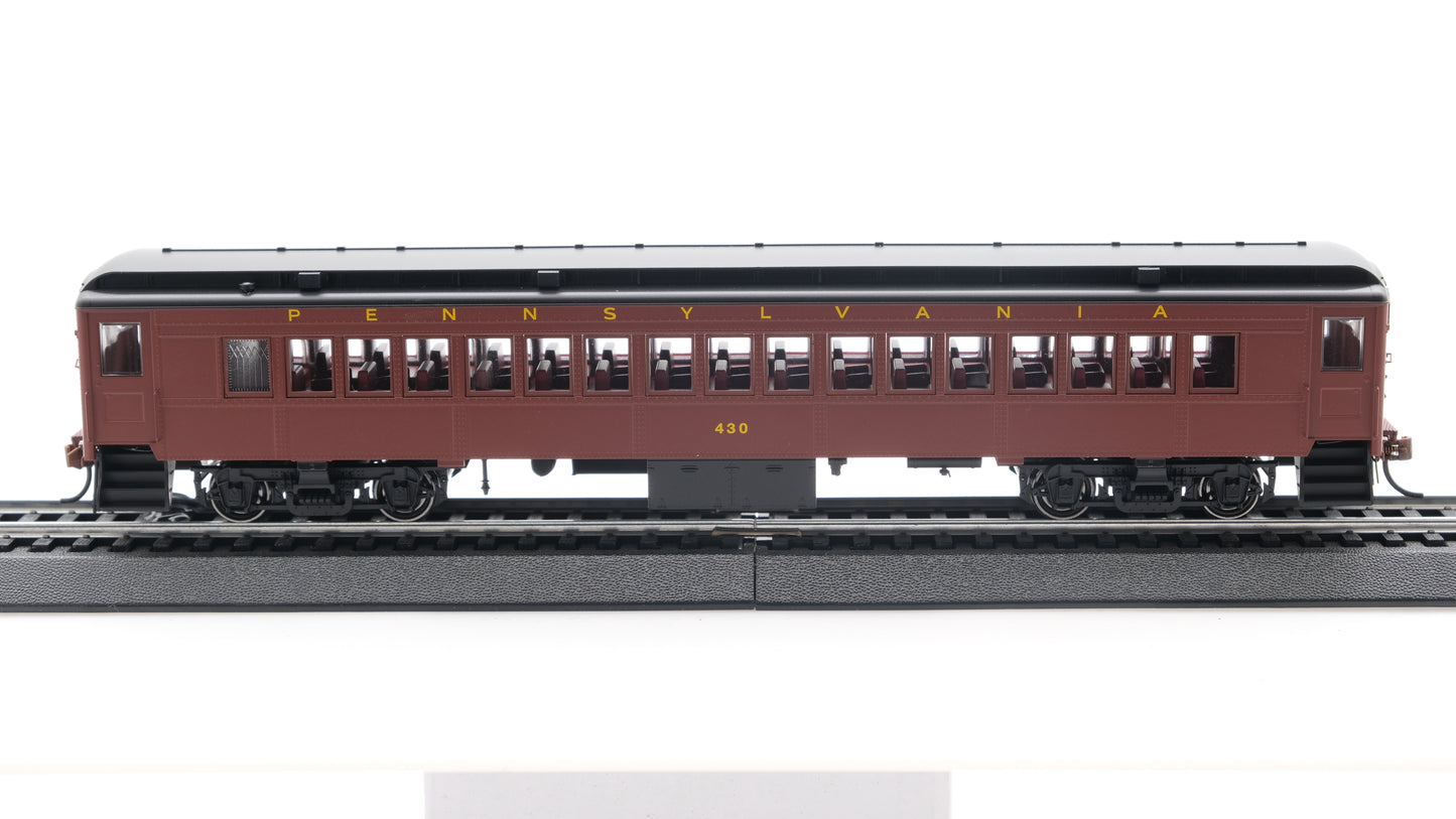 Con-Cor HO P-54 Pennsylvania Futura Lettering -Tuscan Red with Black Roof - Coach #430