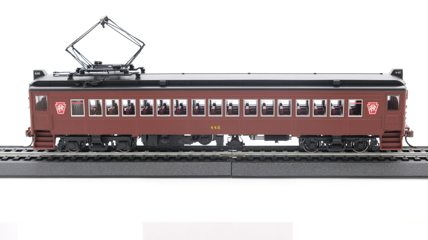 Con-Cor HO MUmP54 Pennsylvania Post-War Non-Powered Coach w/Aluminum Windows - w/Keystone - Car #446