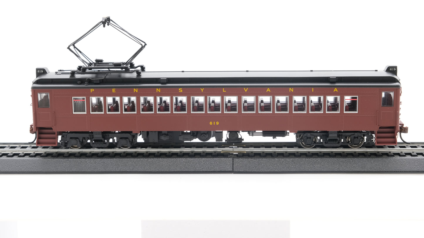 Con-Cor HO MUmP54 Pennsylvania Post-War Non-Powered Coach w/ Aluminum Windows w/ Futura Lettering - Car #619