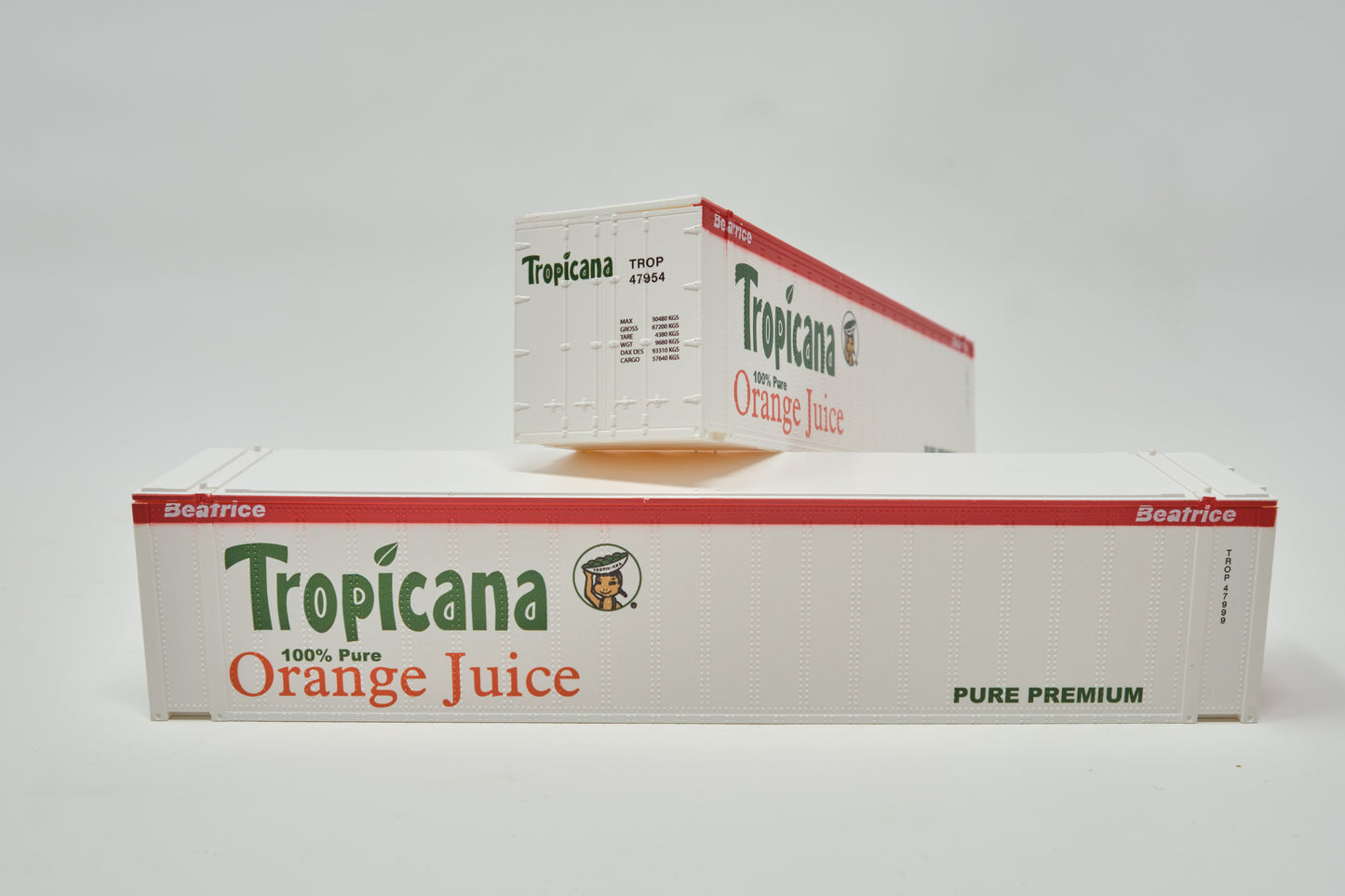 HO Scale 1:87, Hi-Cube 45' Containers 2pk, Tropicana, 0004-083661