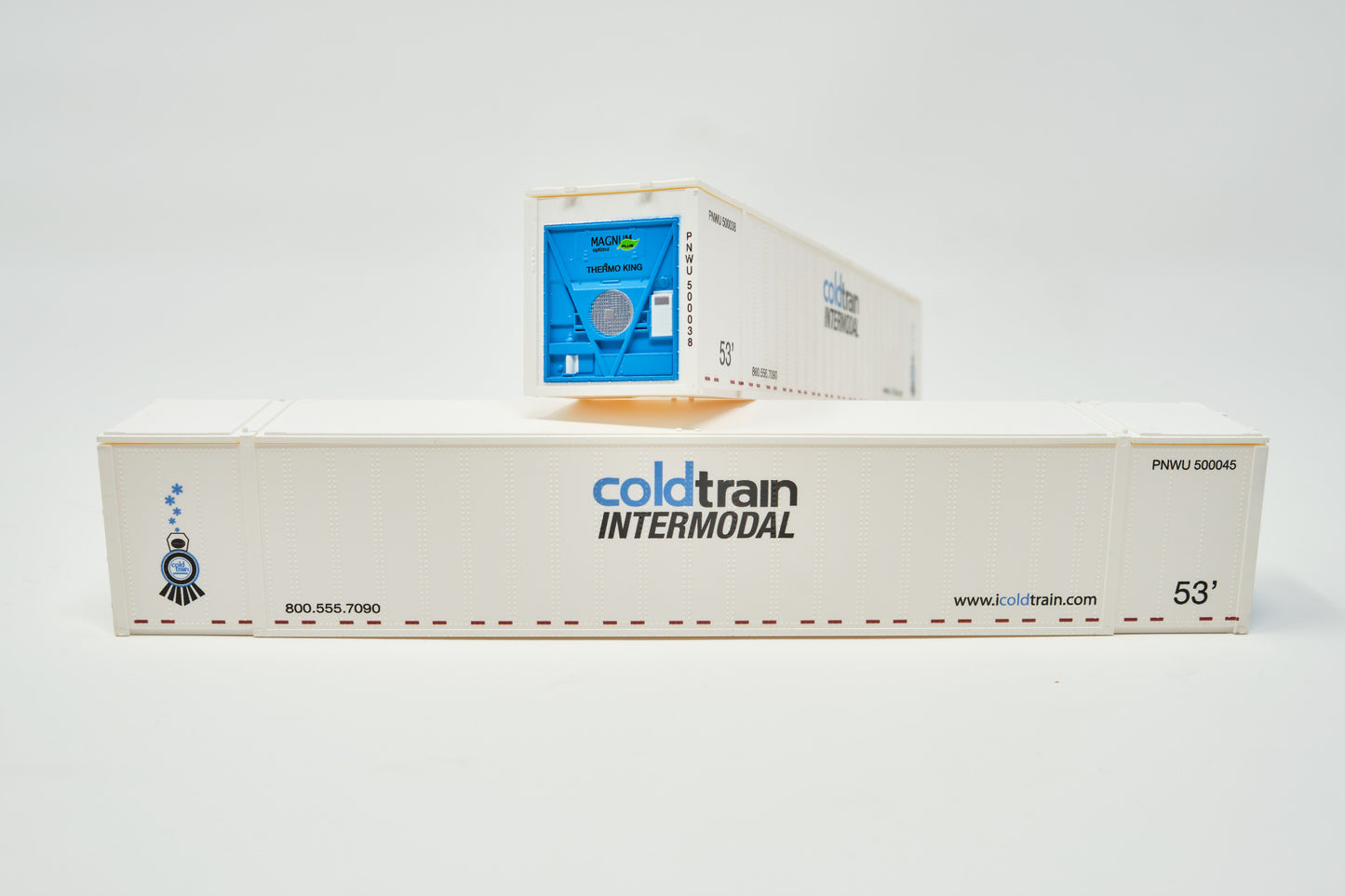 HO Scale 1:87, 53' Reefer Containers 2pk, COLD TRAIN, 0004-088160
