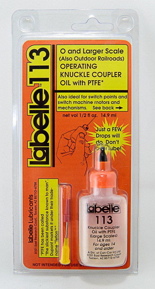 Labelle #113 Coupler & Track Mechanism Lubricant with PTFE – For Large Scale Model Trains