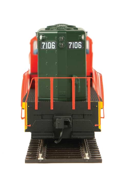 WalthersMainline EMD GP9 Phase II with High Hood - ESU(R) Sound and DCC WalthersMainline #20470 -National Railways of Mexico NdeM #7106