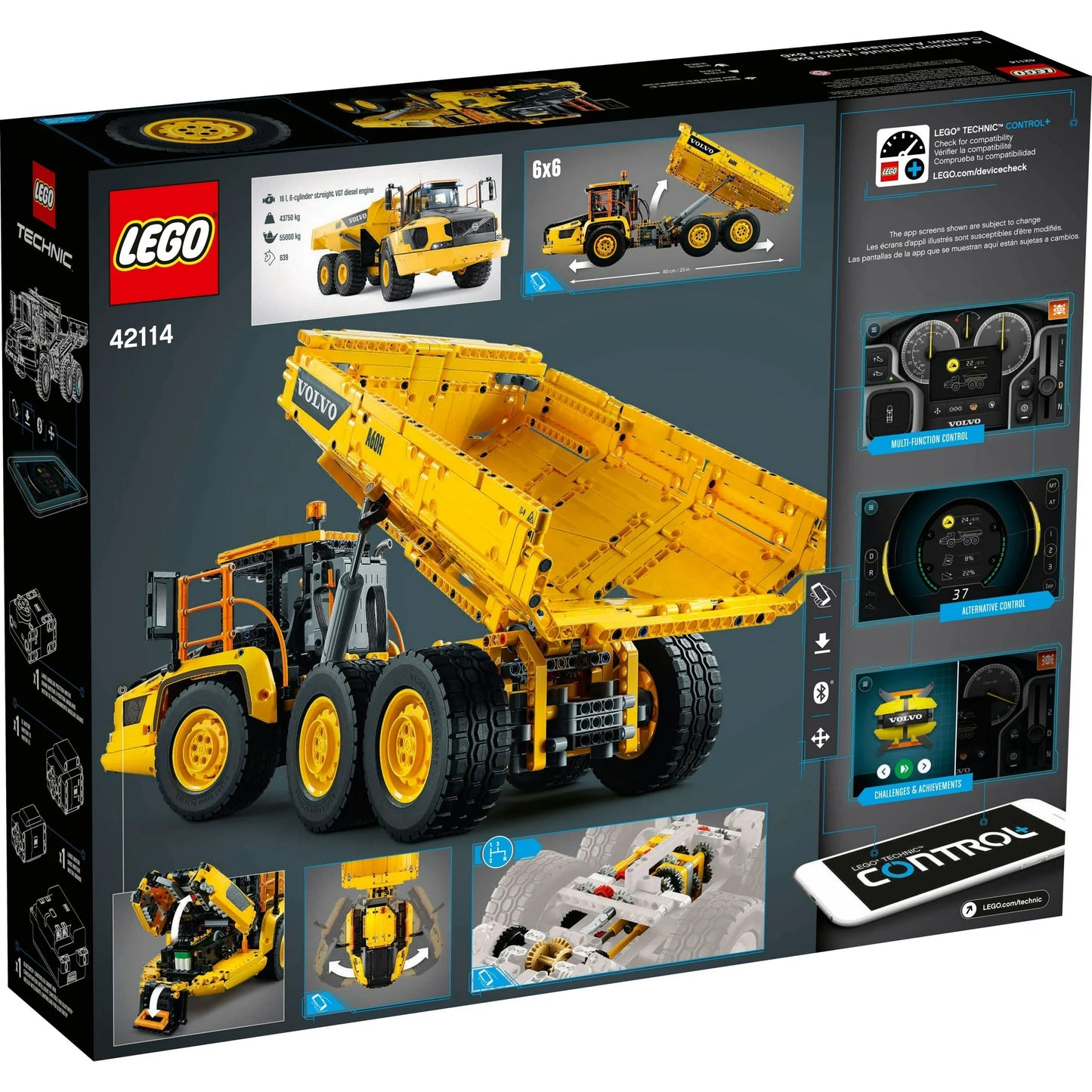 LEGO Technic 6x6 Volvo Articulated Hauler (42114) Building Toy Kids Ages 11+ (2,193 Pieces)