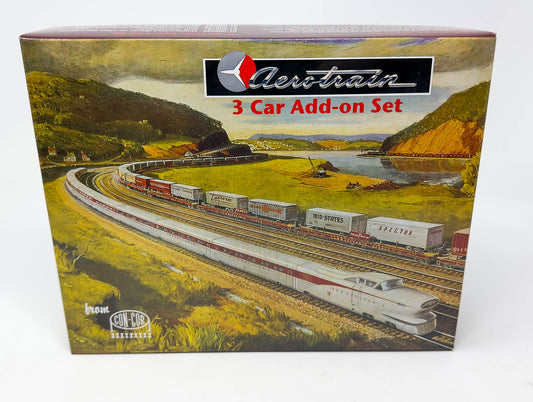 N Scale, AeroTrain, 3 car Add-On Set (Coaches Only), Union Pacific 0001-008774