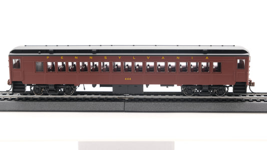 Con-Cor HO P-54 (NON-POWERED) Pennsylvania Futura Lettering -Tuscan Red with Black Roof - Coach #444