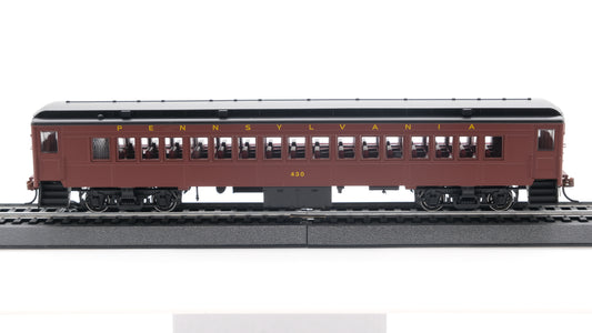 Con-Cor HO P-54 Pennsylvania Futura Lettering -Tuscan Red with Black Roof - Coach #430
