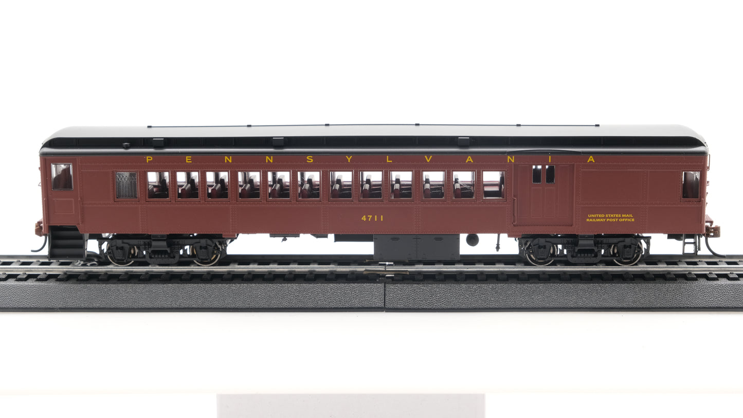 Con-Cor HO P-54 (NON-POWERED) Pennsylvania Futura Lettering -Tuscan Red with Black Roof - Combine#4711