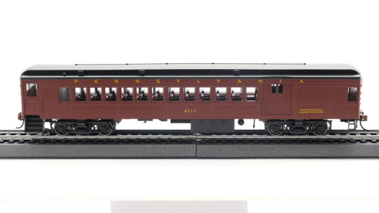 Con-Cor HO P-54 (NON-POWERED) Pennsylvania Futura Lettering -Tuscan Red with Black Roof - Combine#4711