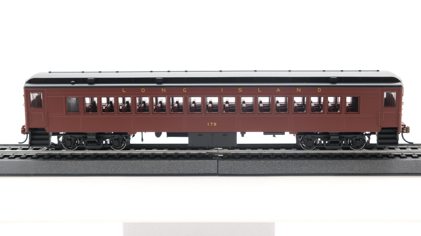 Con-Cor HO P-54 Long Island Futura -Real Gold Leaf Lettering - Tuscan Red with Black Roof -Coach #179