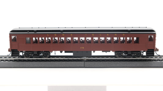 Con-Cor HO P-54 Long Island Futura -Real Gold Leaf Lettering - Tuscan Red with Black Roof -Coach #179