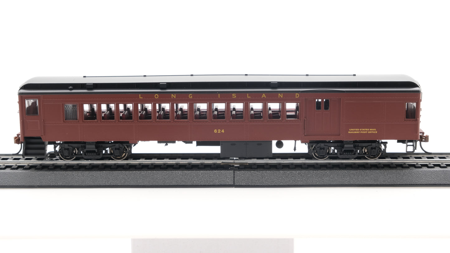 Con-Cor HO P-54 Long Island Futura - Real Gold Leaf Lettering- Tuscan Red with Black Roof -Combine #624