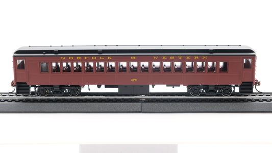 Con-Cor HO P-54 Norfolk & Western - Tuscan Red with Black Roof - Coach #475