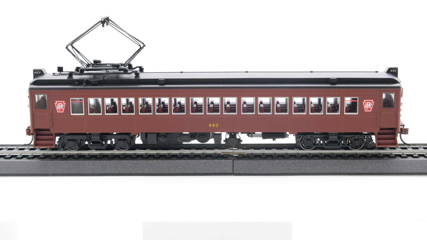 Con-Cor HO MUmP54 Pennsylvania Post-War Non-Powered Coach w/Aluminum Windows - w/Keystone - Car #443