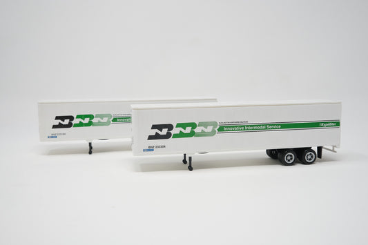 HO , Burlington Northern Expediter Trailers 45ft, 2 Pack