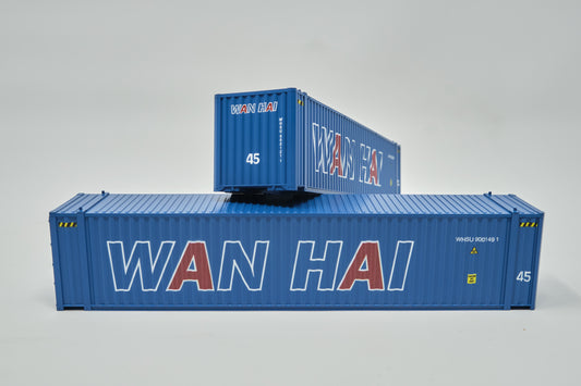 HO Scale 1:87, 45' Containers 2pk, WAN-HAI, 0004-083605