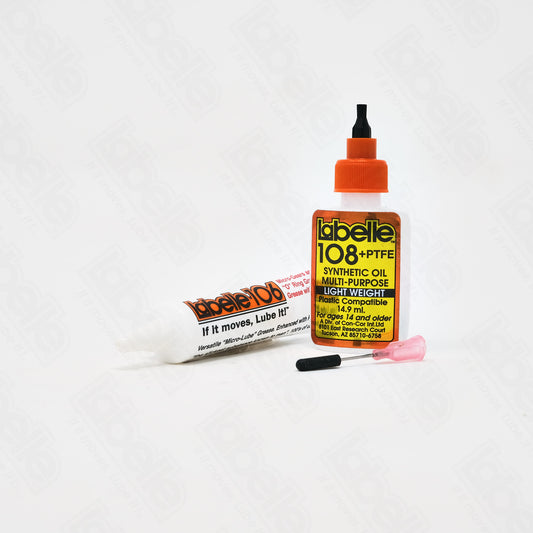 Labelle #108 and #106 2-Pack PTFE Lubricant – Oil & Grease for N and Z Scale Model Trains