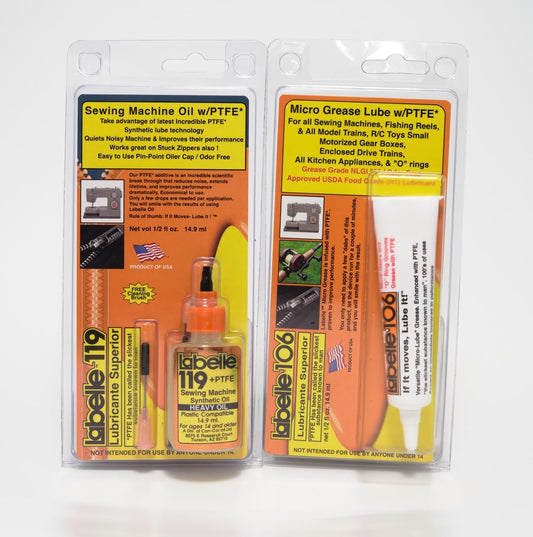 Labelle #119 & #106 2-Pack Sewing Machine Lubricant