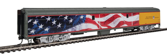 WalthersProto 85’ ACF Baggage Car – Union Pacific Heritage Series, American Flag Scheme (920-9205)