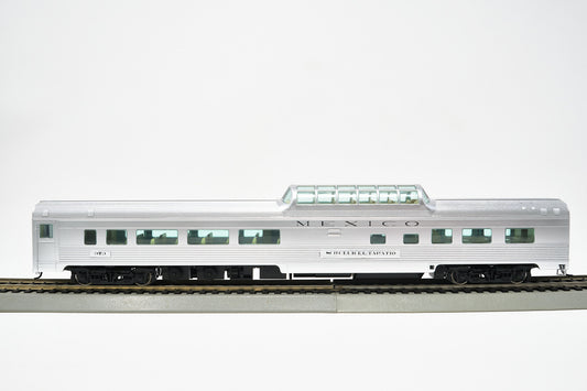 Walthers Mainline 85ft Dome Car –  Ferrocarriles Nacionales de México (NdeM)  (Decorated by VJ Hobbies for Con-Cor)