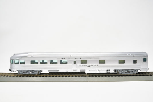 Walthers Mainline 85ft Round-End Observation Car –  Ferrocarriles Nacionales de México (NdeM)  (Decorated by VJ Hobbies for Con-Cor)