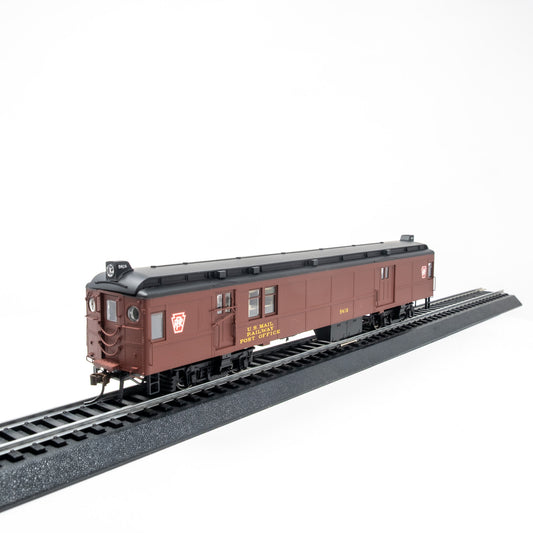 HO Scale Pennsylvania Keystone RR MUmP54 Baggage-Mail Car #5416 – Non-Powered, Tuscan Red
