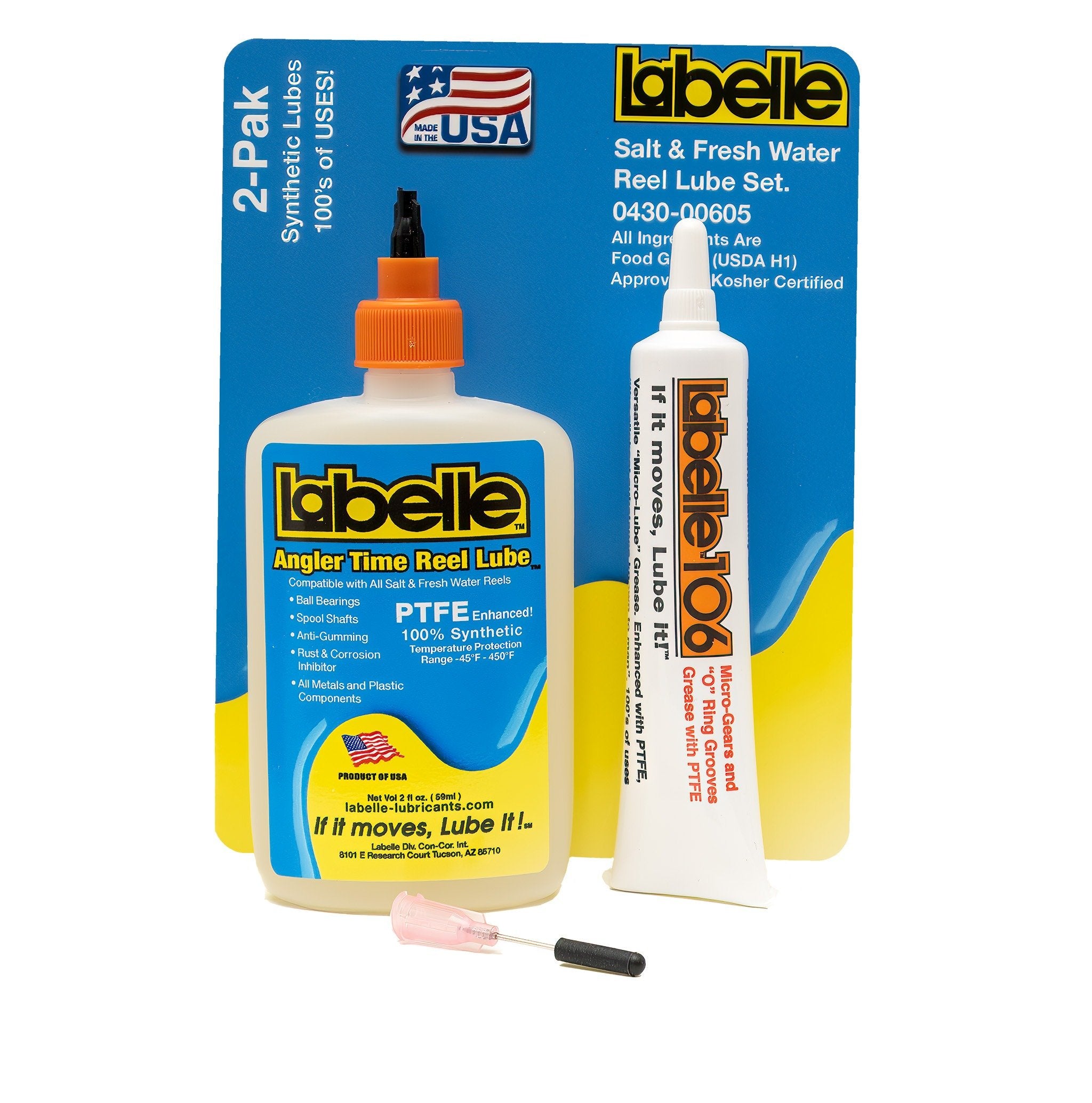 Labelle Angler Time™ 2-Pack Fishing Reel Maintenance Kit – Oil & Greas ...