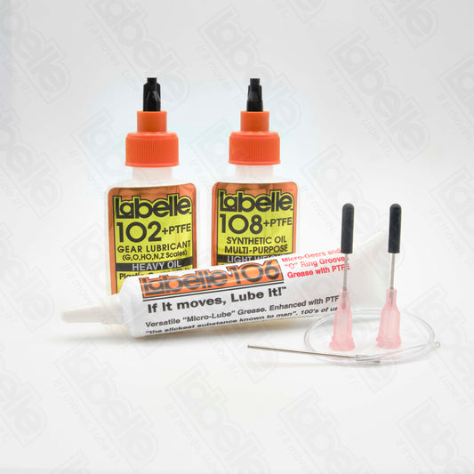 Labelle #1002 Model Train Lubrication Kit – 3-Pack for N & Z Scale Trains