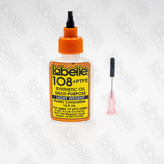 Labelle #108 Ultra-Light Oil is specially formulated for delicate, high-speed components in small-scale model trains