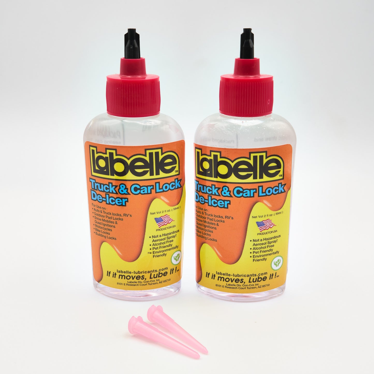 Labelle Lock De-Icer - 2 Pack | Instantly Unfreeze Any Lock | For Automotive, Home, and Recreational Use