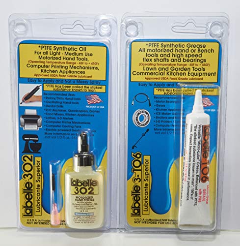 Labelle Rotary Hand Tool Lubricant 2-Pack – Oil & Grease for Dremel, Foredom, and Other Power Tools