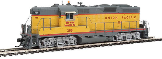 Walthers Proto 42712 HO Scale EMD GP9 Phase II - LokSound 5 Sound and DCC -- Union Pacific(R) #288 (Armour Yellow, gray, red)
