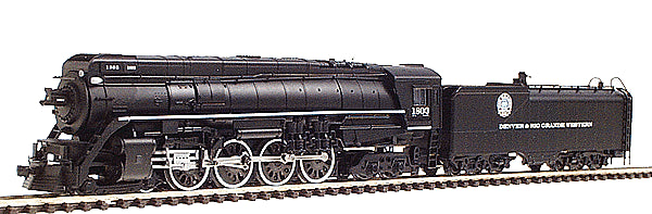 Con-Cor N Scale 4-8-4 Steam Locomotive – Denver & Rio Grande #1803 (DC)
