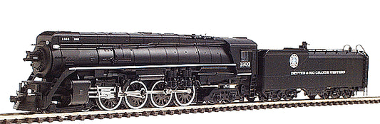 Con-Cor N Scale 4-8-4 Steam Locomotive – Denver & Rio Grande #1803 (DC)
